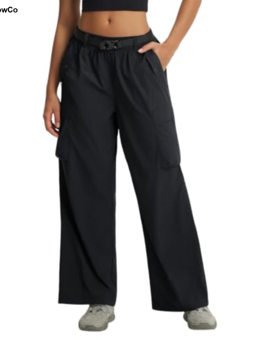 Women's Wide Leg Hiking Cargo Pants Nylon UPF 50+ Pockets